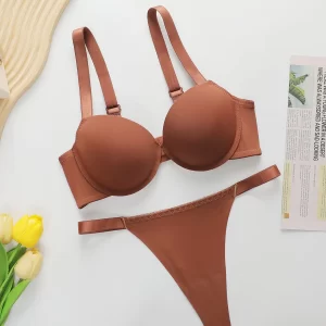 Women's Bra Set Elegant Solid Color Bralette enhances Brassiere Sexiness Set For all Seasons Daily Wear B2050